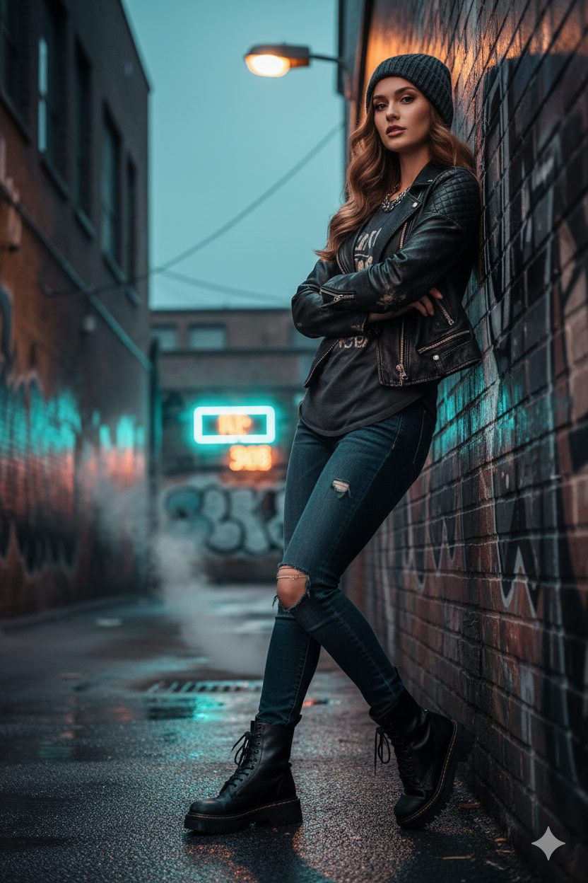 Iconic poses of different celebrity — Rebel Cool Demeanor (Female)