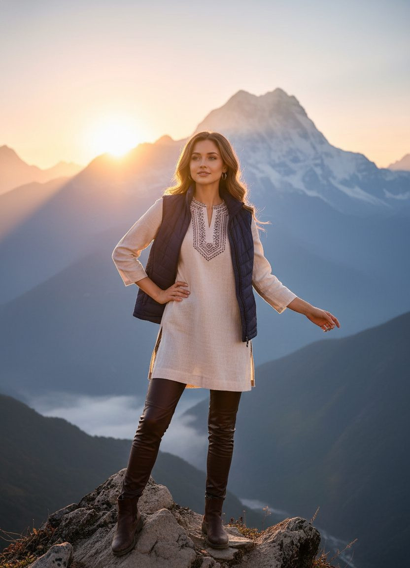 Iconic Bollywood Poses — Himalayan Heights (Female)