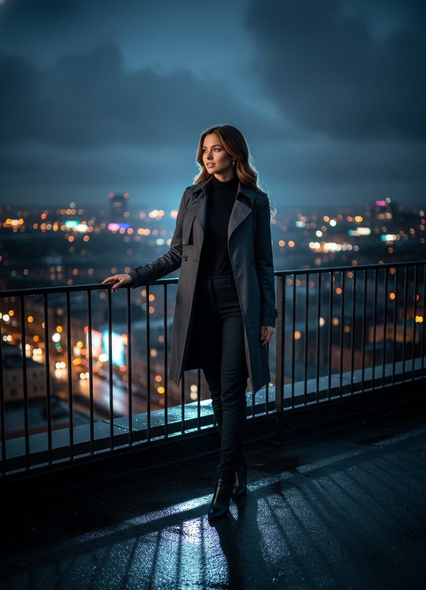 James Bond Special — Rooftop Silhouette (Female)