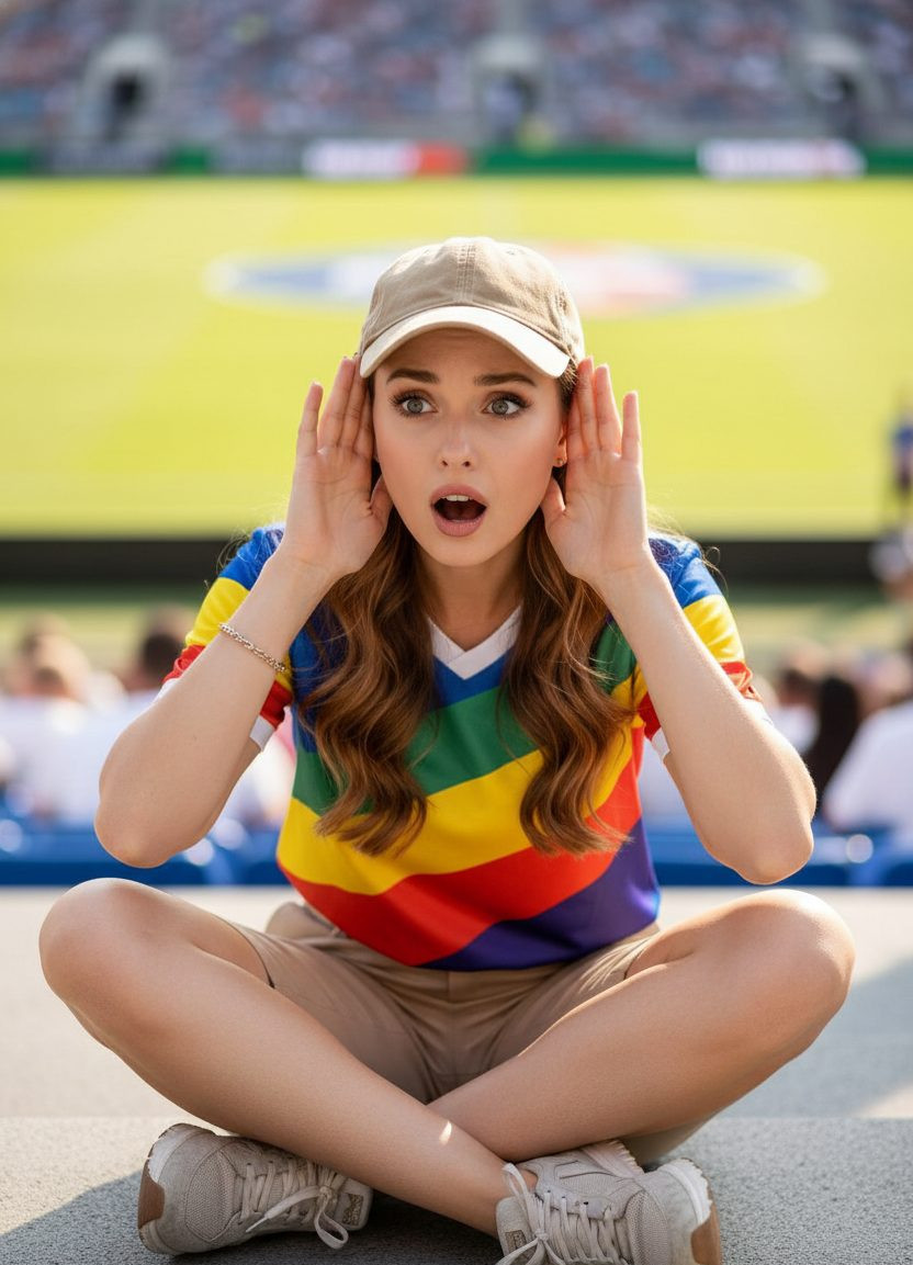 Mr. Bean Iconic Pose — Game Day Gaffe (Female)