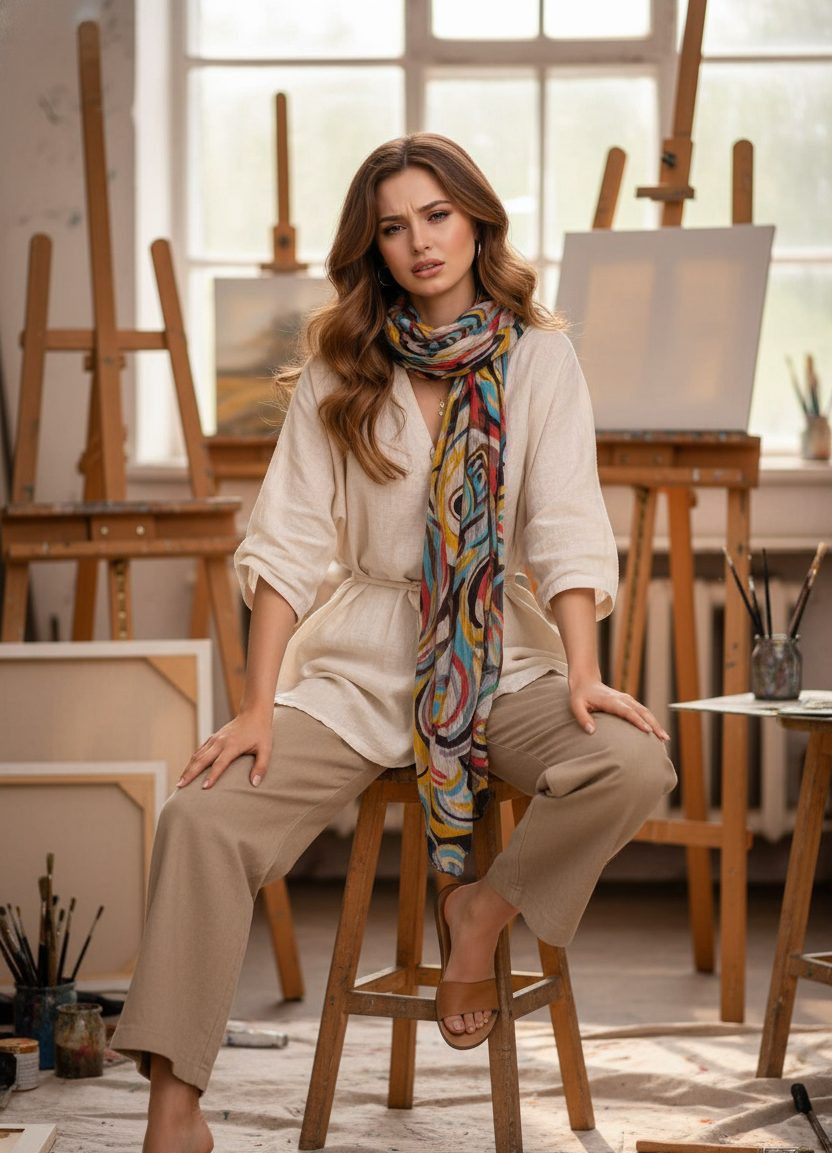 Mr. Bean Iconic Pose — Studio Struggle (Female)