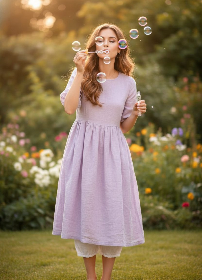 Children Special Pose — Ethereal Bubbles (Female)