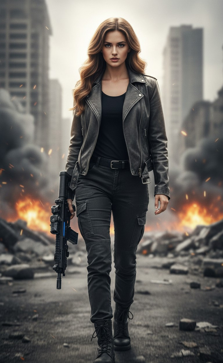Cinematic & Movie — Action Movie Hero (Female)