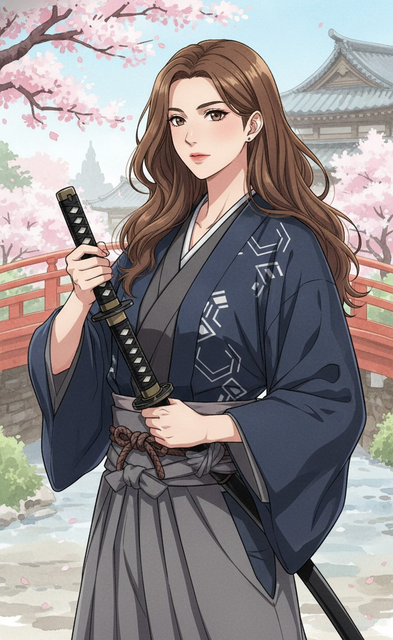 Anime & Cartoon — Anime Samurai (Female)