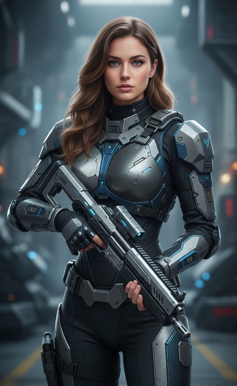 Sci-Fi & Futuristic — Futuristic Soldier (Female)
