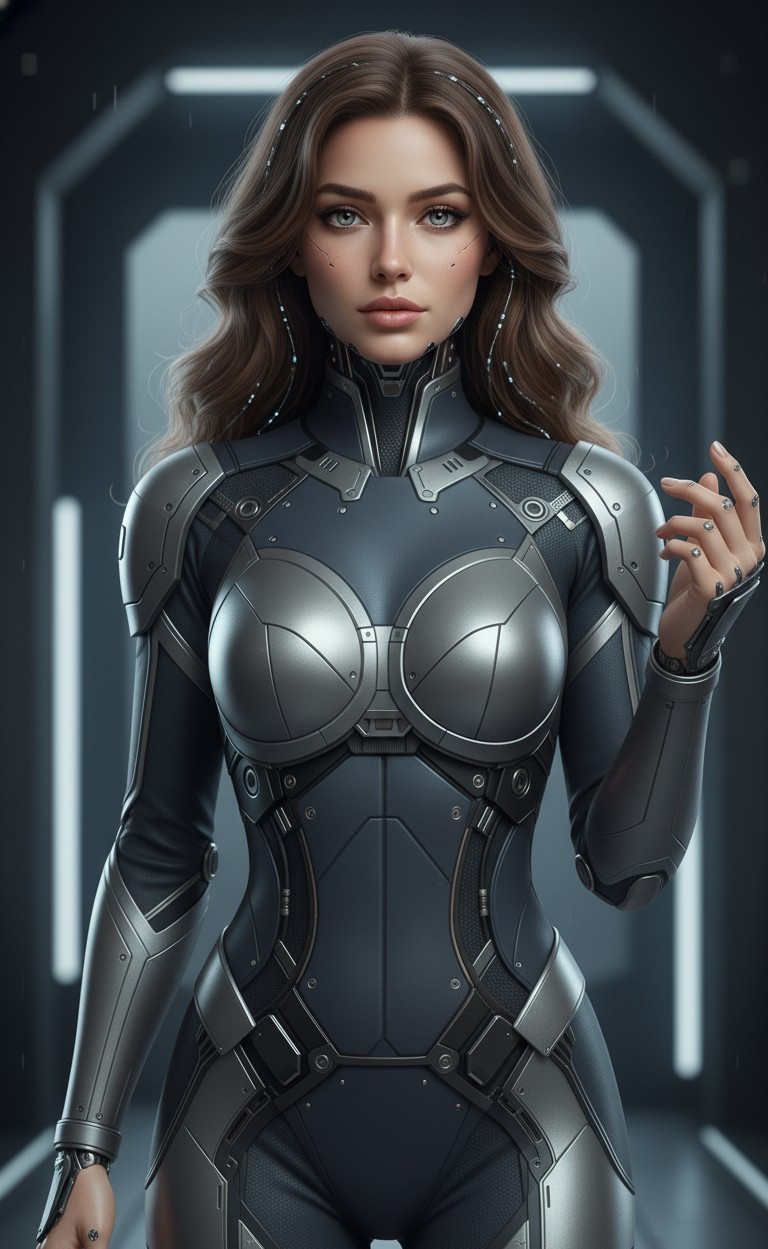 Sci-Fi & Futuristic — AI Cyborg (Female)