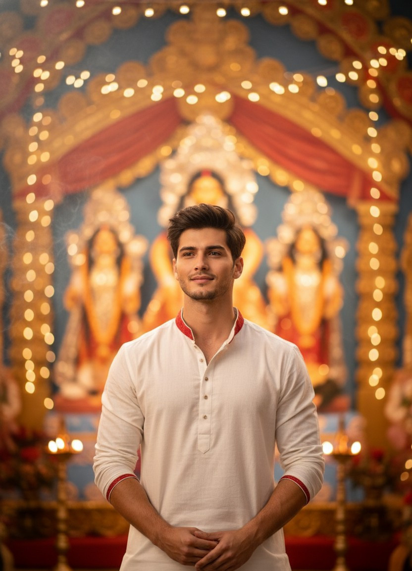 Traditional & Cultural — Puja Celebrations (Male)