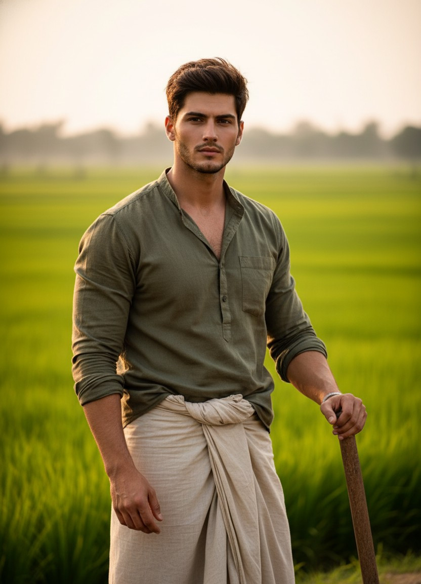 Traditional & Cultural — Farmer in Field (Male)