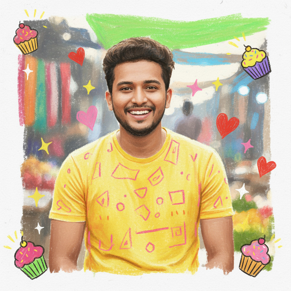 Playful Crayon — Cute Crayon Fantasy Style (Male)