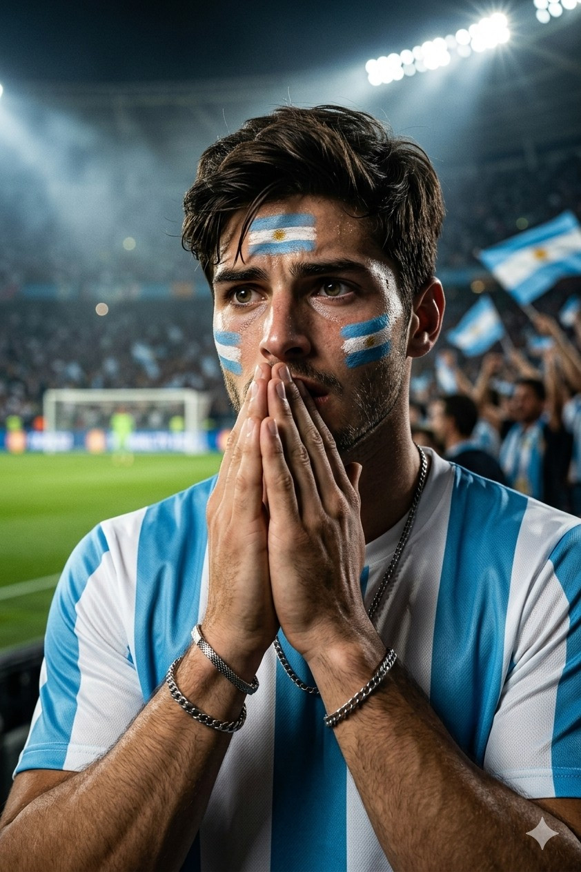 Football Fan Reactions — PENALTY TENSION CLOSE-UP (Male)