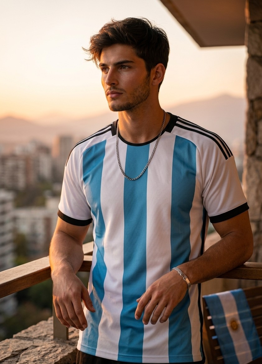 Supporter Lifestyle Portraits — sunset balcony supporter portrait (Male)