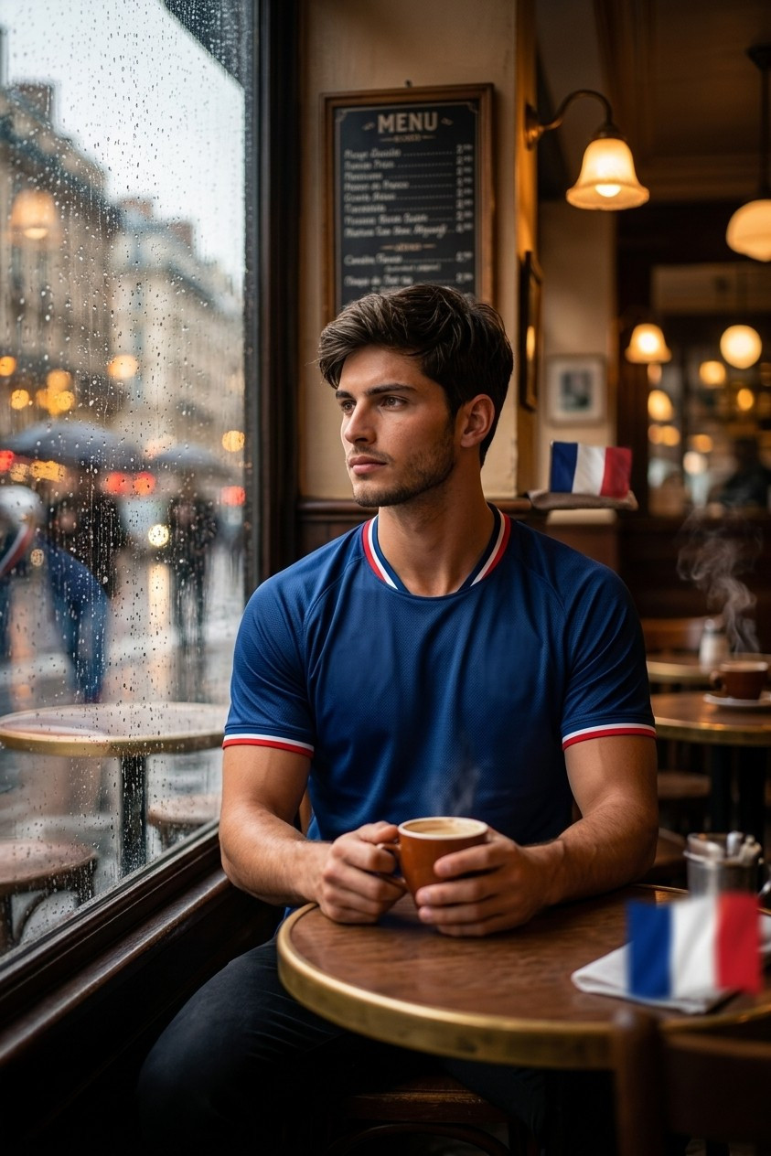 Supporter Lifestyle Portraits — rainy window café portrait (Male)