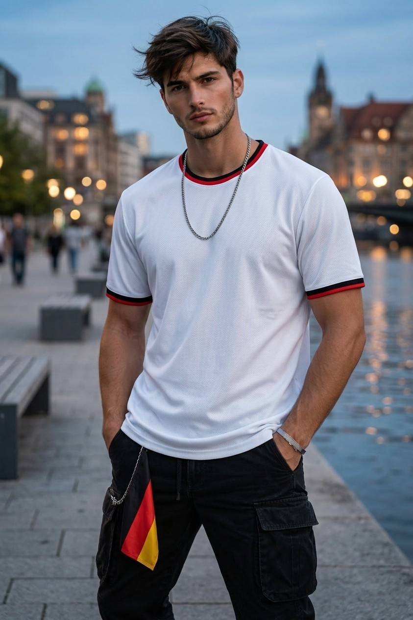 Supporter Lifestyle Portraits — riverside evening supporter portrait (Male)