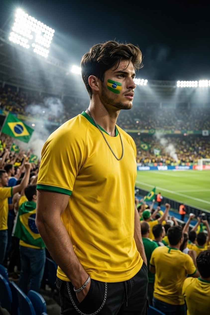 Football Fan Reactions — FLOODLIGHT STADIUM PORTRAIT (Male)