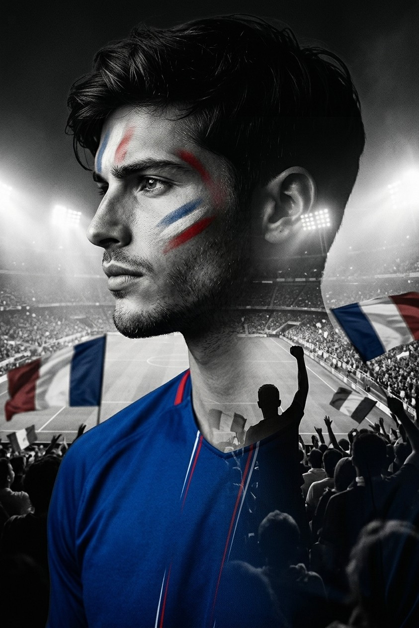 Football Fan Reactions — DOUBLE EXPOSURE FOOTBALL FAN (Male)