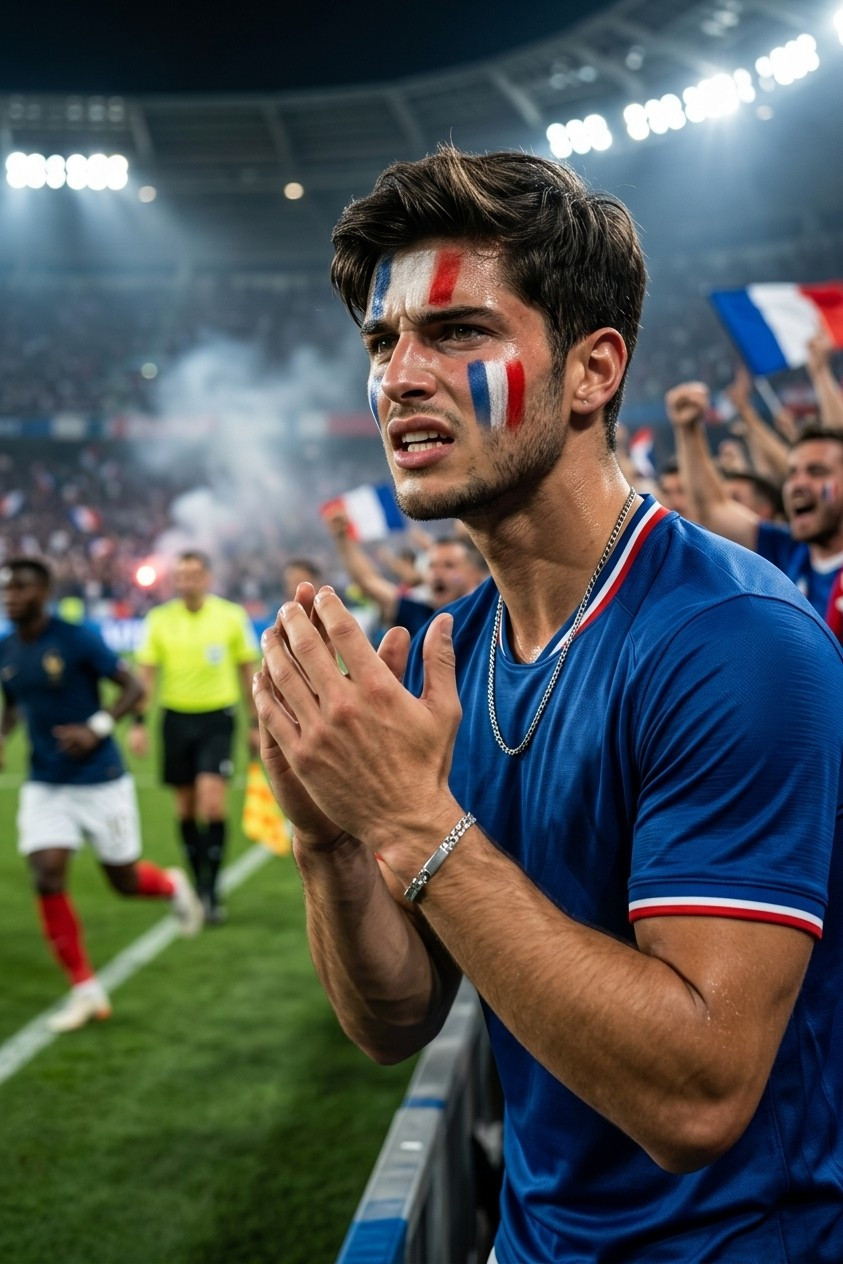Football Fan Reactions — TOUCHLINE EMOTION SHOT (Male)