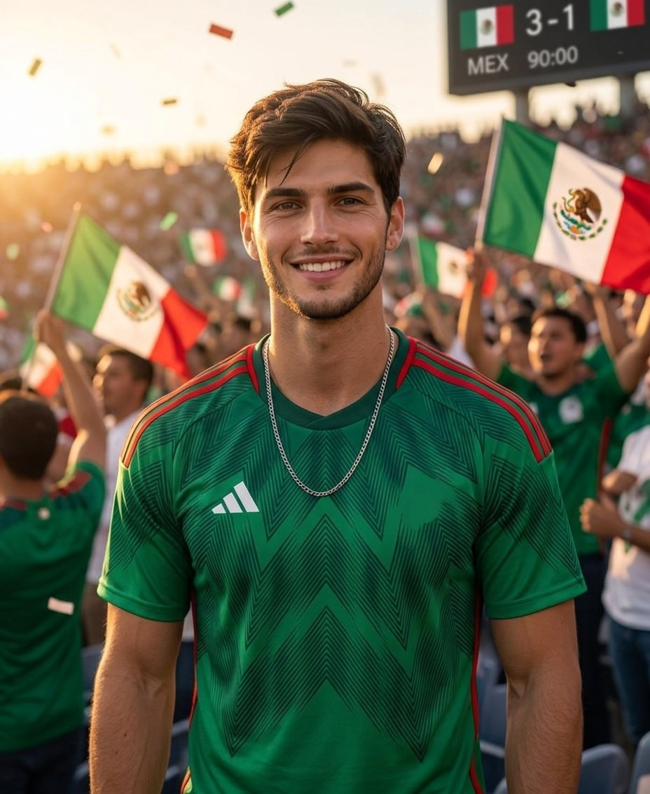 Football Fan Reactions — GOLDEN HOUR STADIUM HERO PORTRAIT (Male)