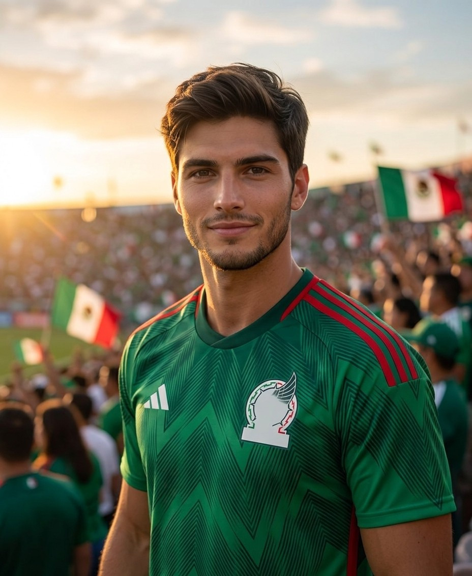 Football Fan Reactions — Cinematic stadium fan portrait (Male)