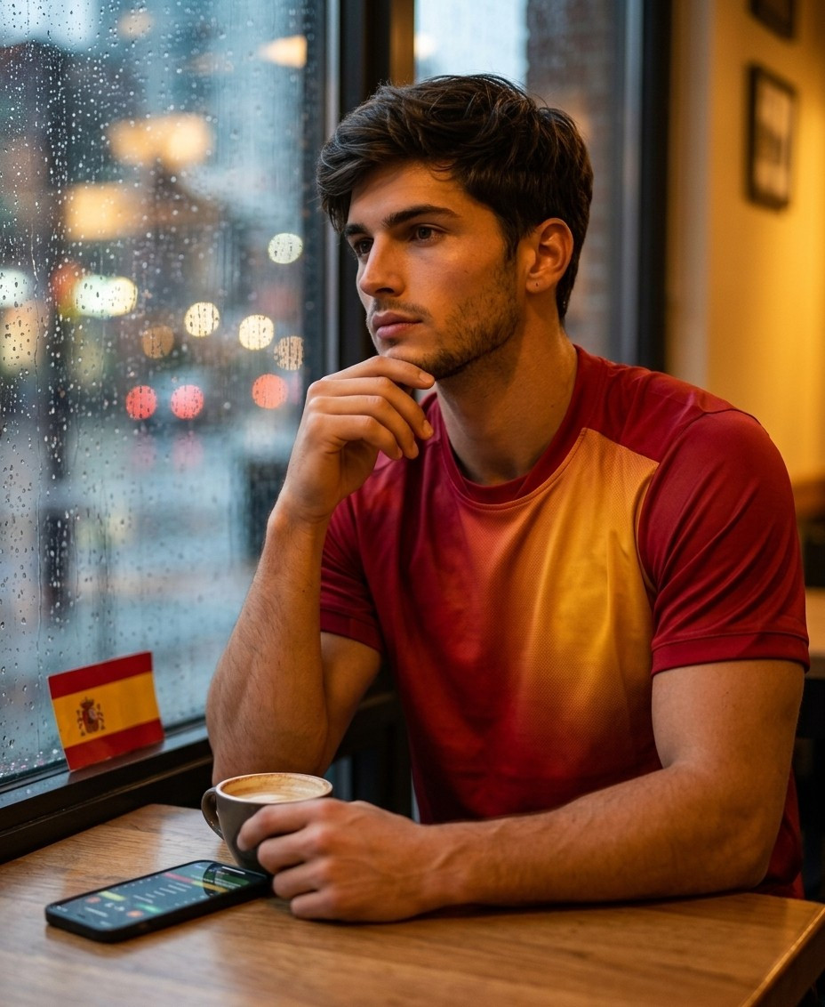 Supporter Lifestyle Portraits — rainy window café portrait (Male)