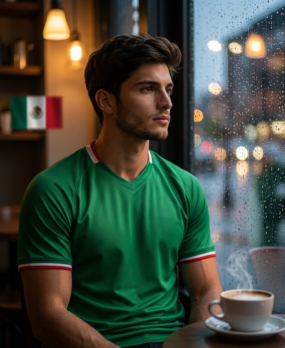Supporter Lifestyle Portraits — rainy window café portrait (Male)