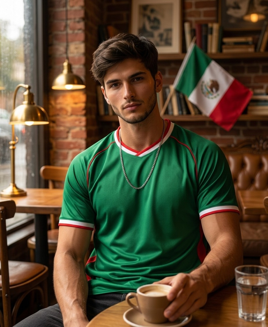 Supporter Lifestyle Portraits — vintage football café portrait (Male)