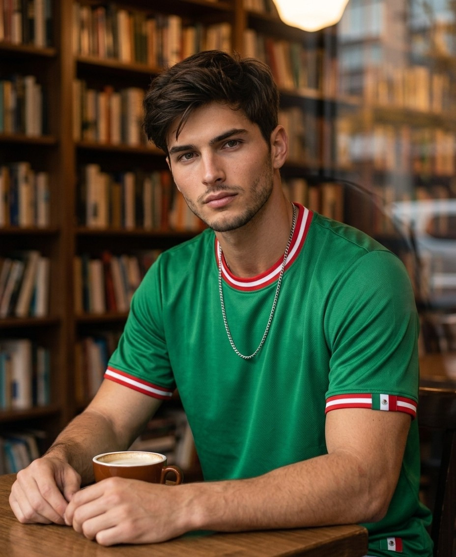 Supporter Lifestyle Portraits — cozy library café portrait (Male)