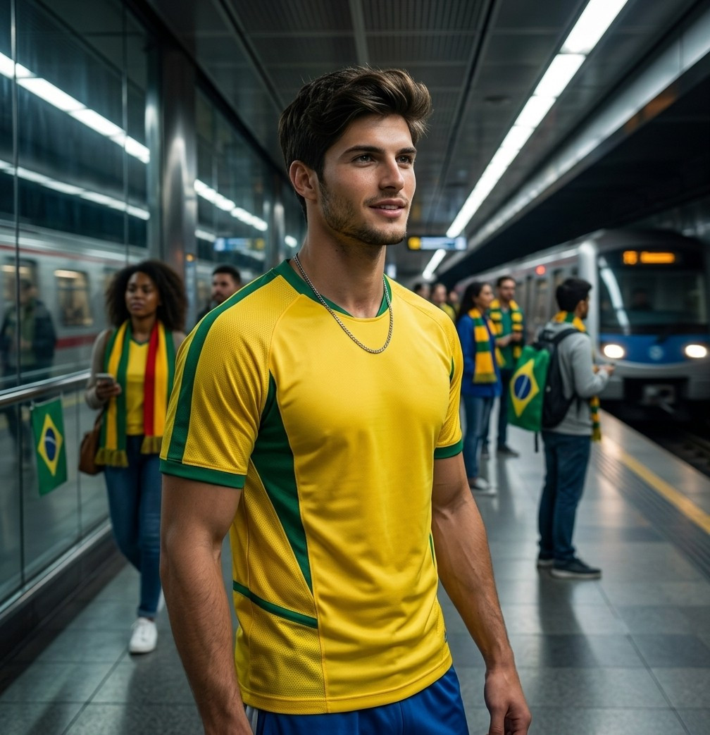 Football Star Poster Series — Match Day Metro Station (Male)