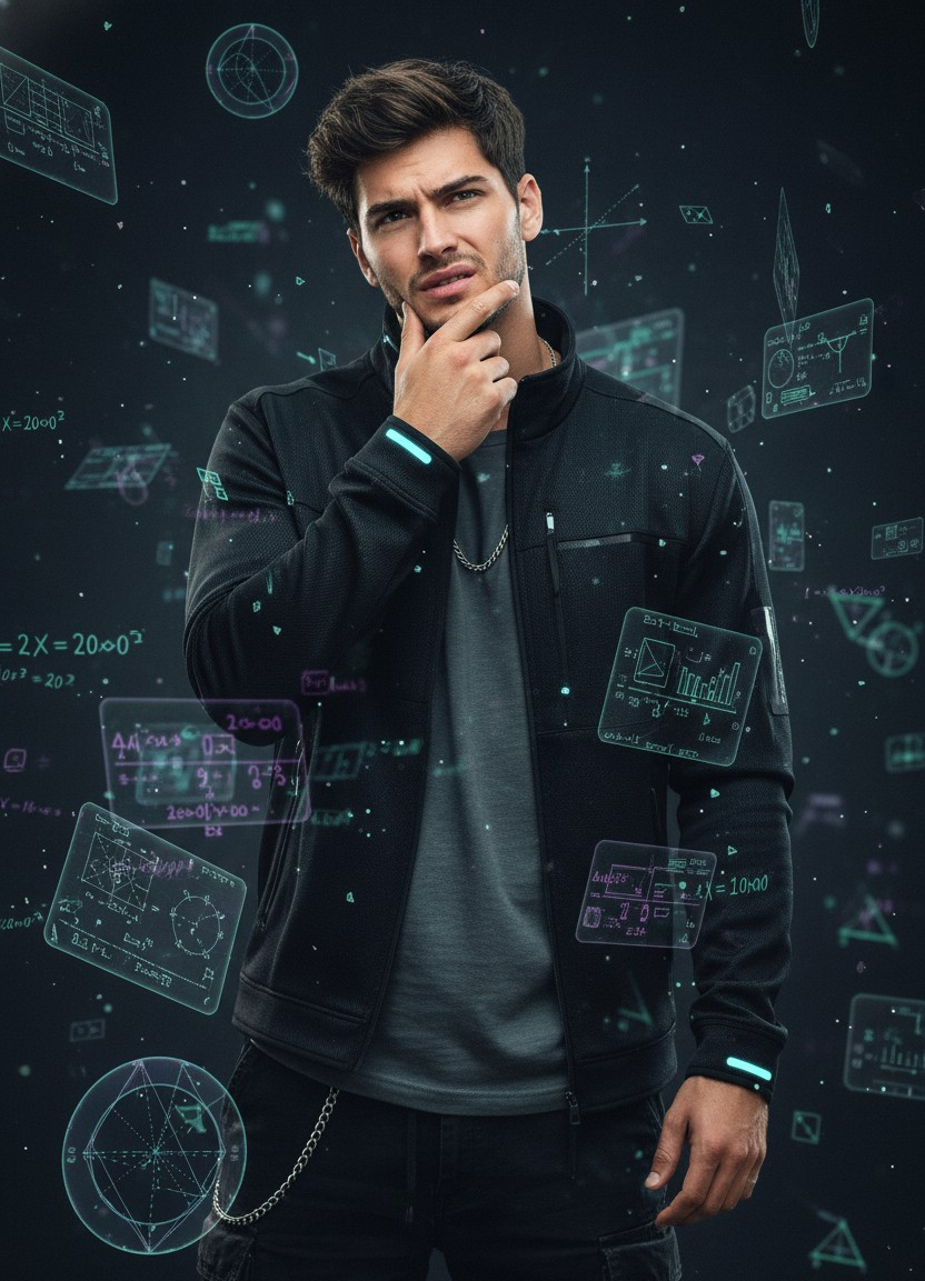 Pixel Legend (Meme-Core) — The Confused Cyber-Cortex (Male)