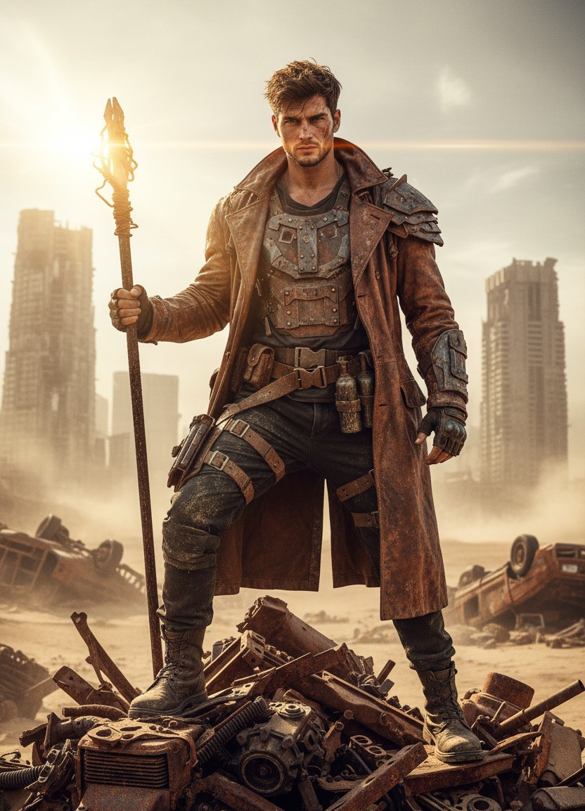 Wasteland Warlord — The Scavenger King (Male)