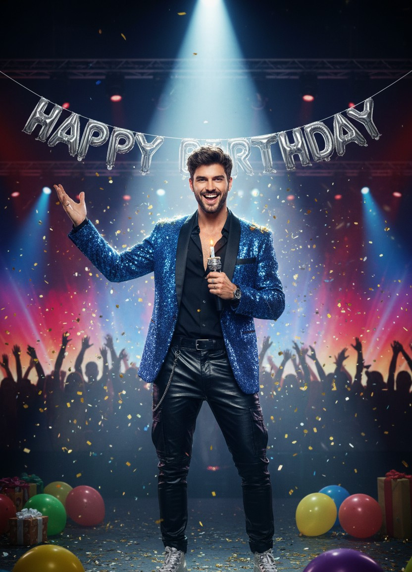 Funny Birthday Wish — Birthday Superstar Stage (Male)