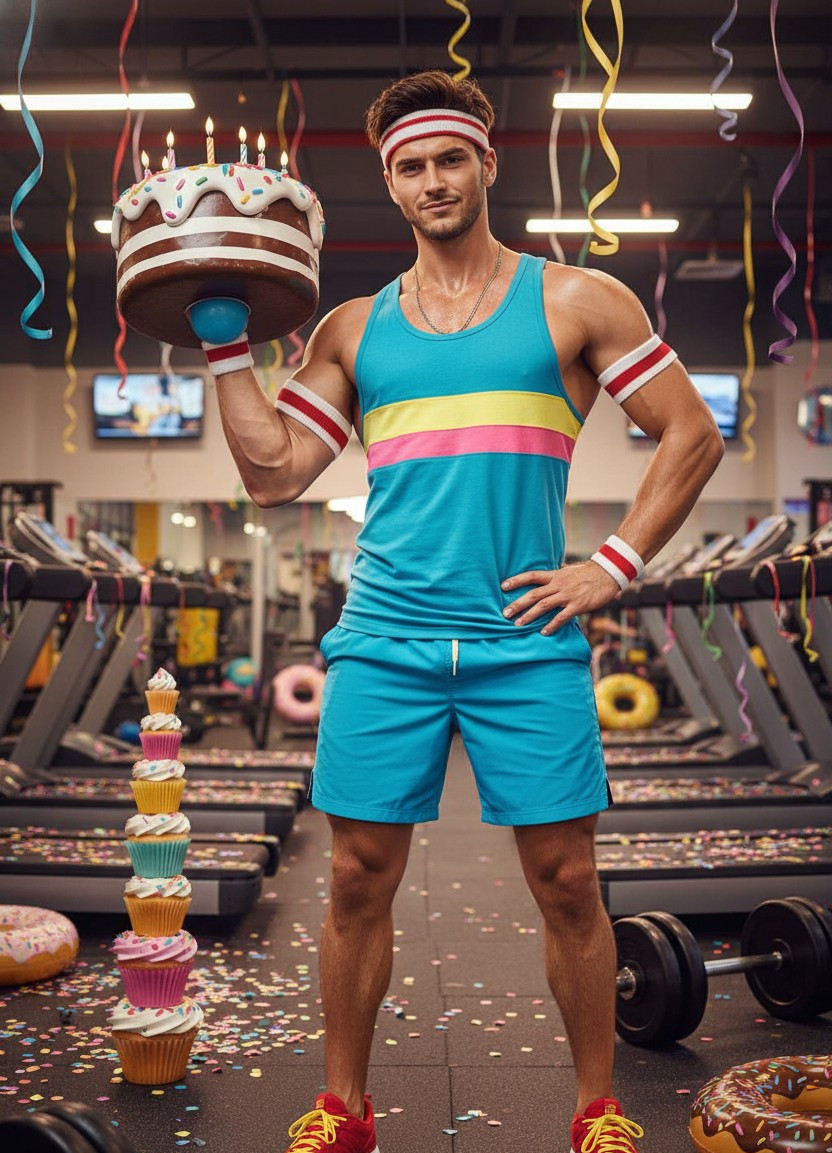 Funny Birthday Wish — Birthday Gym Survivor (Male)