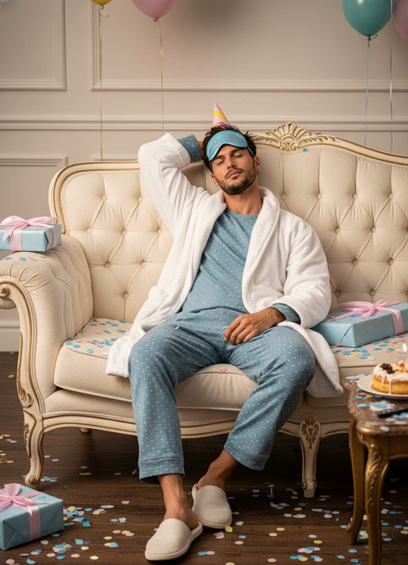 Funny Birthday Wish — Sleeping Through Birthday (Male)