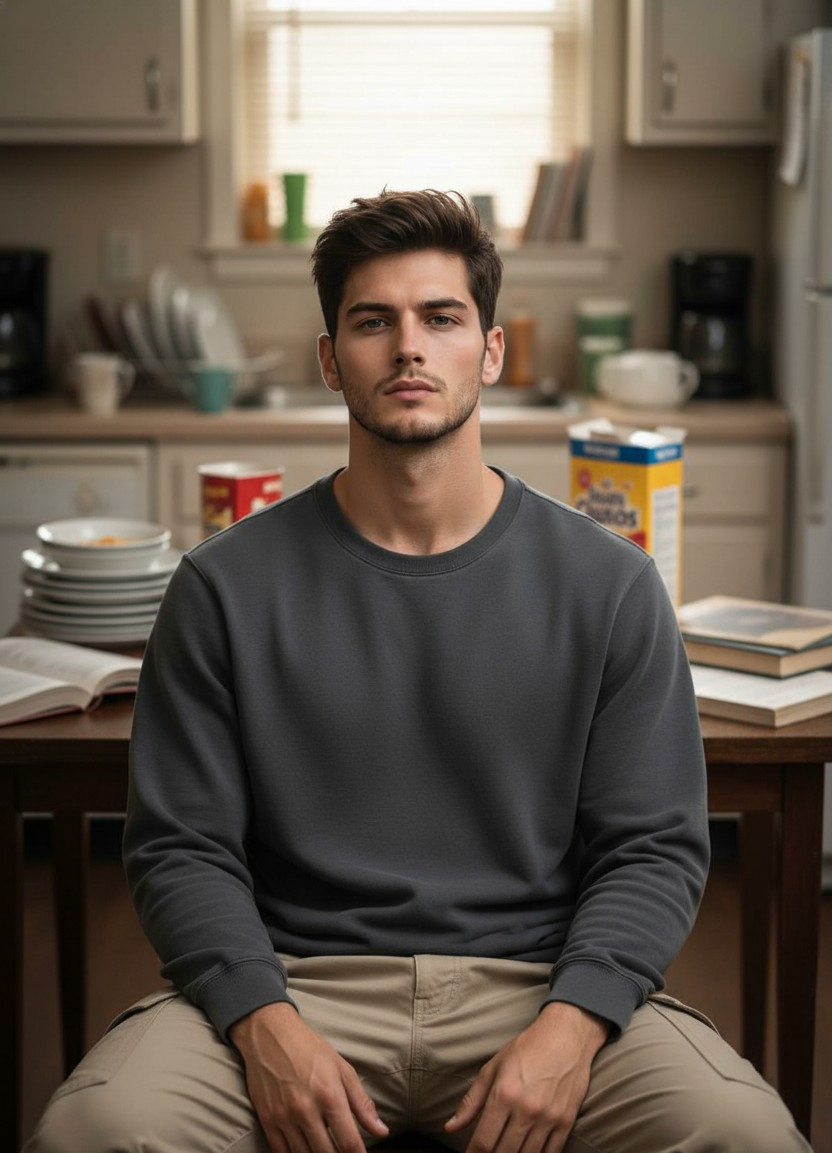 Meme Face Reality — Existential Blank Stare (Male)