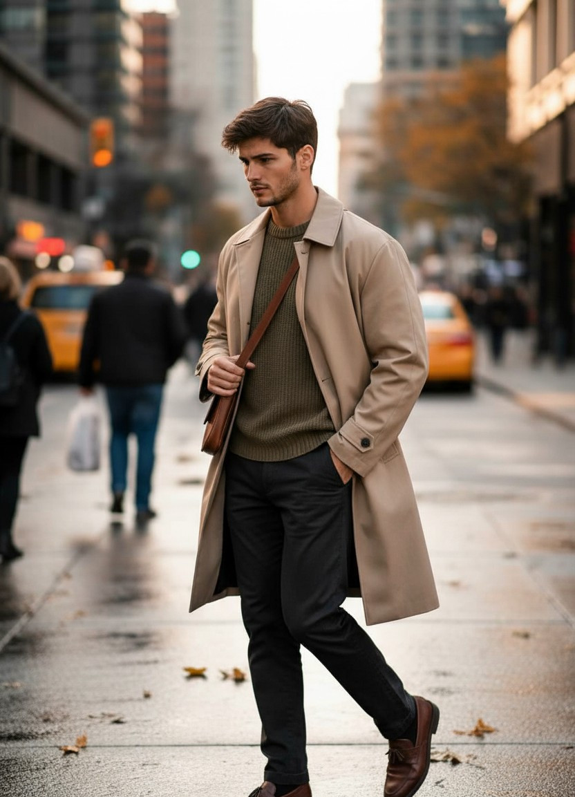 Iconic poses of different celebrity — Pensive Pavement Walk (Male)