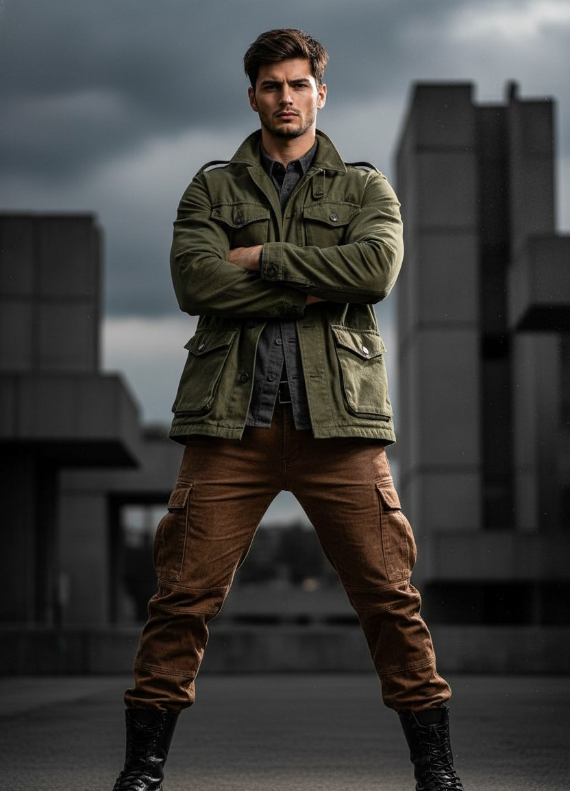 Iconic poses of different celebrity — Unyielding Presence Pose (Male)