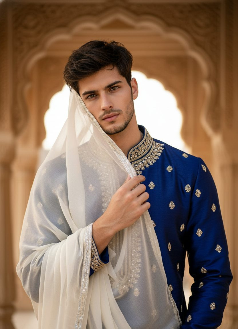 Iconic Bollywood Poses — Whispers of Elegance (Male)