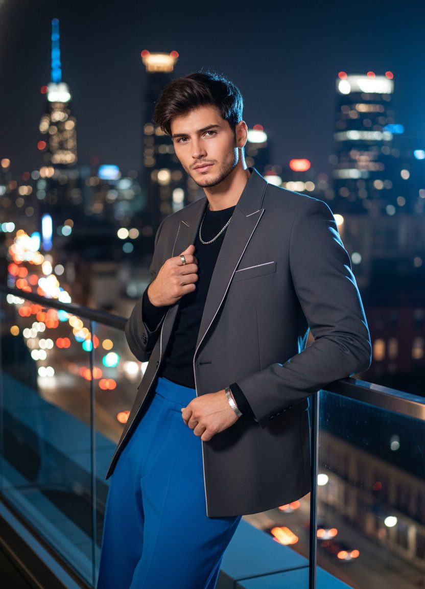 Iconic Bollywood Poses — City Lights Charisma (Male)