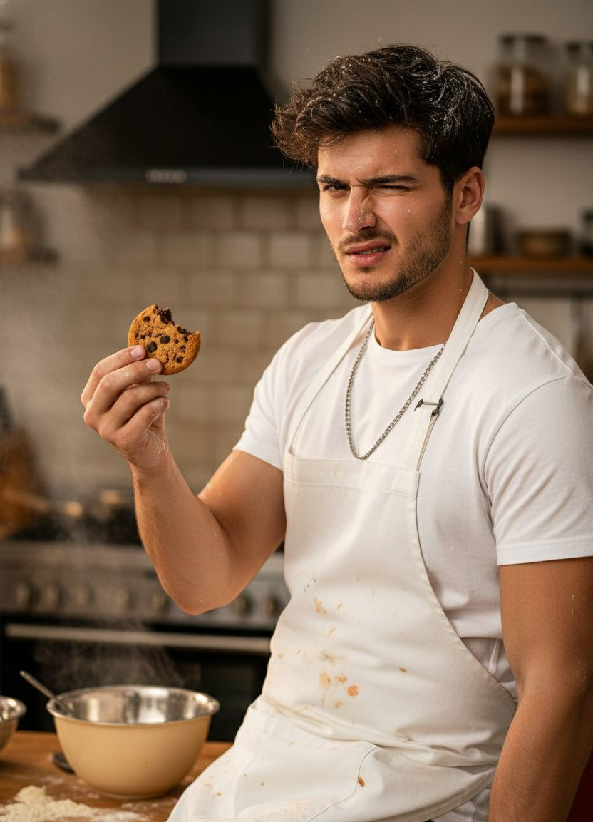 Mr. Bean Iconic Pose — Culinary Chaos (Male)