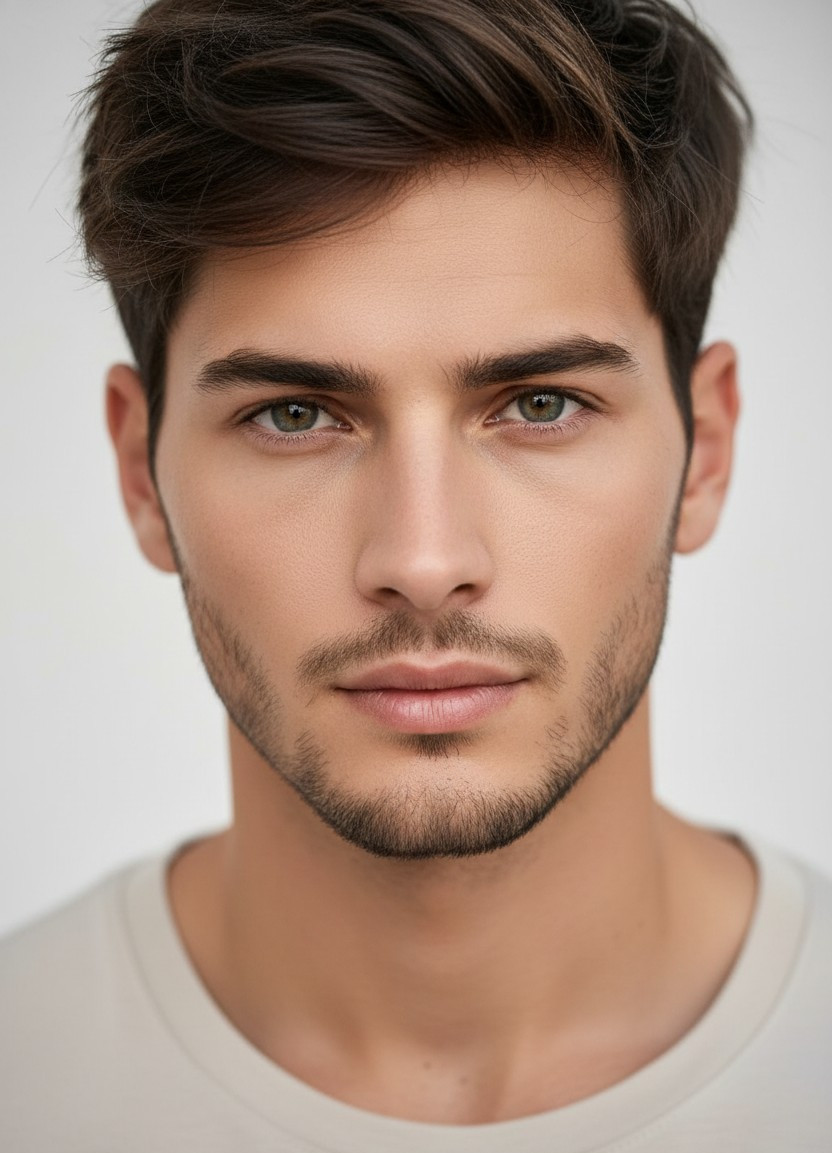 Cinematic Portrait Studio — Extreme Close-Up Beauty (Male)