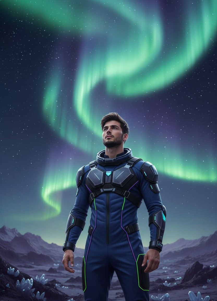 Celestial & Space — Aurora Space Horizon (Male)