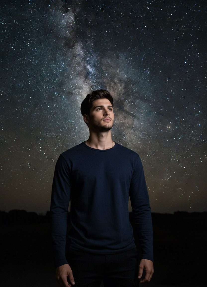 Celestial & Space — Star Field Background (Male)