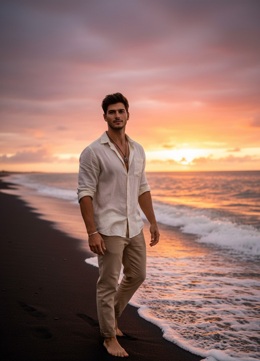 Tropical Paradise — Hawaiian Sunset (Male)