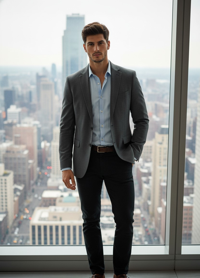 Rooftop City Views — Urban High Rise (Male)