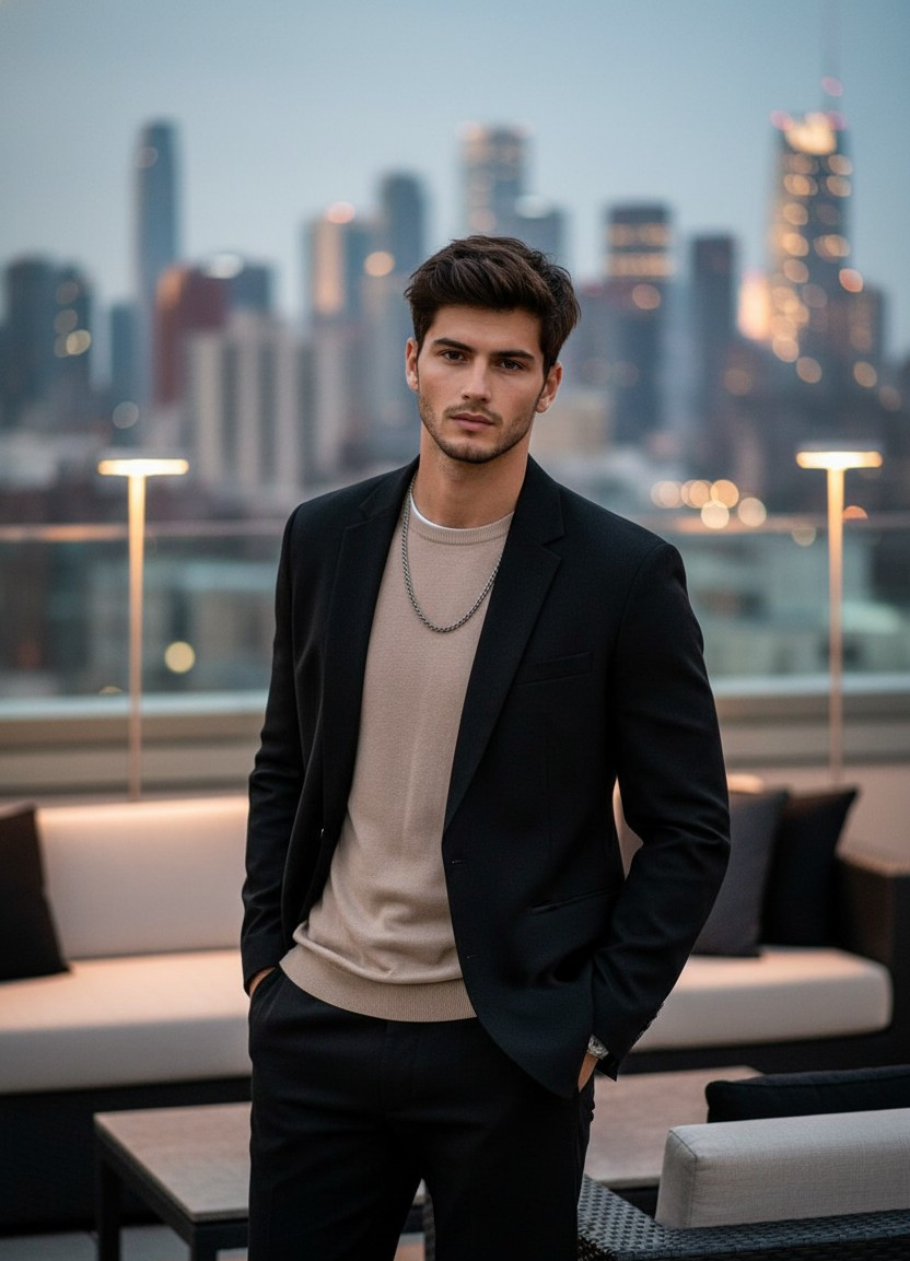 Rooftop City Views — Luxury Rooftop Lounge (Male)