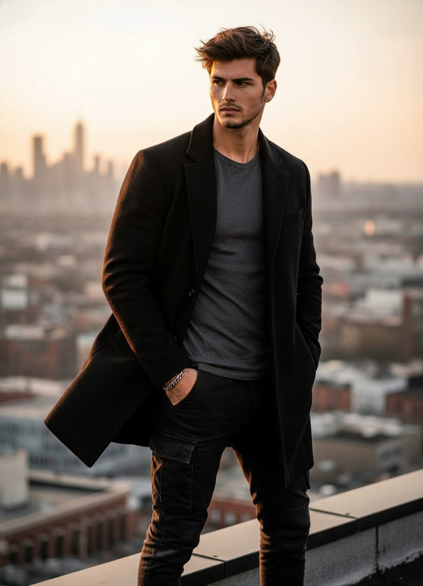 Rooftop City Views — Windy Skyline Edge (Male)