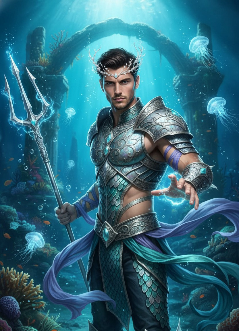 Underwater Fantasy — Siren Warrior (Male)