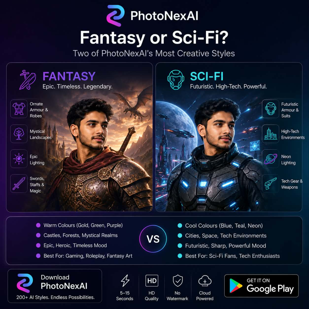 Fantasy vs Sci-Fi AI Style: Which One Suits You?