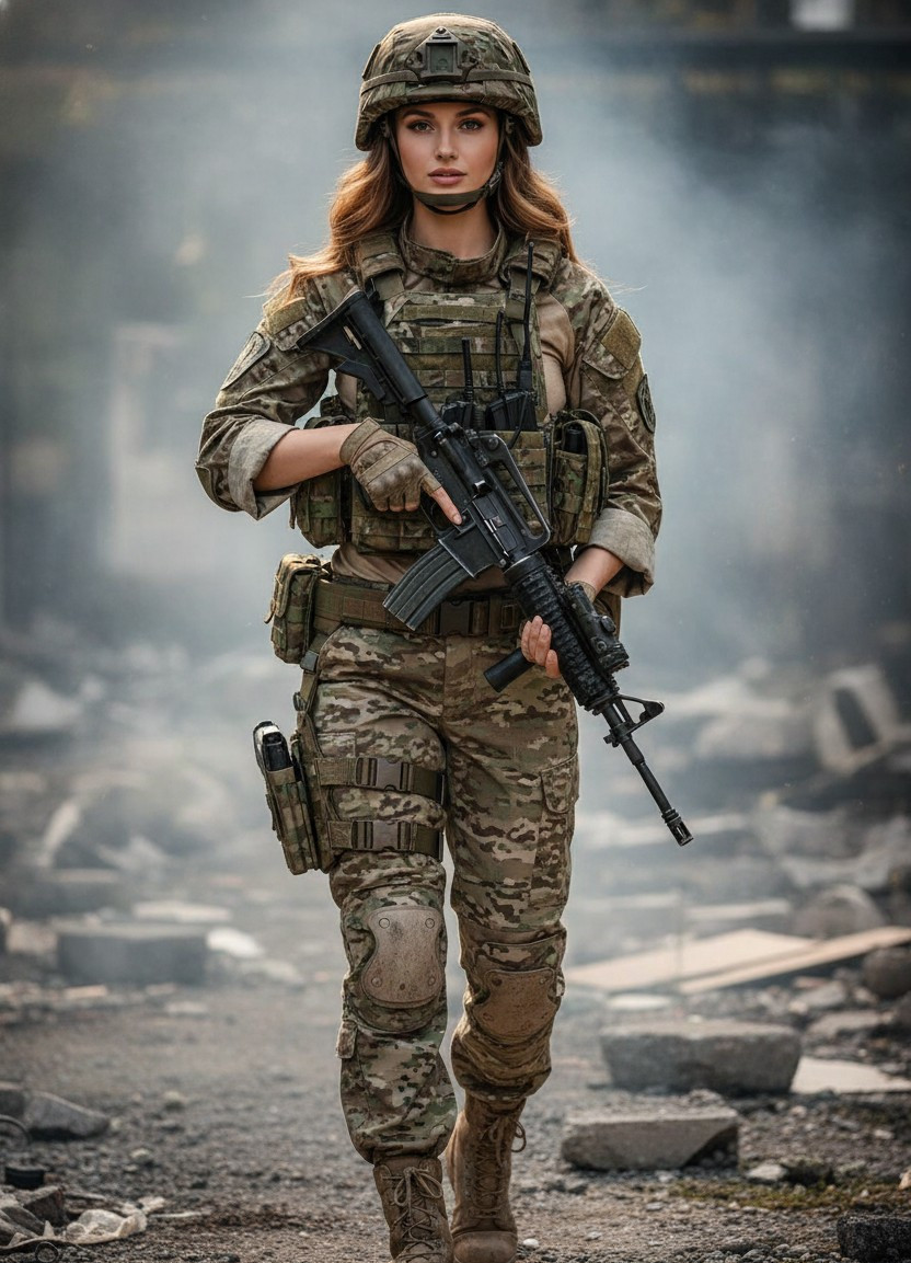 Iconic Cinema — War Movie Soldier (Female)