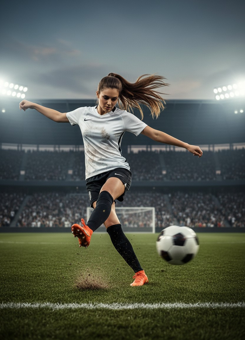 Sports and Athletes — Football (Soccer) Player (Female)