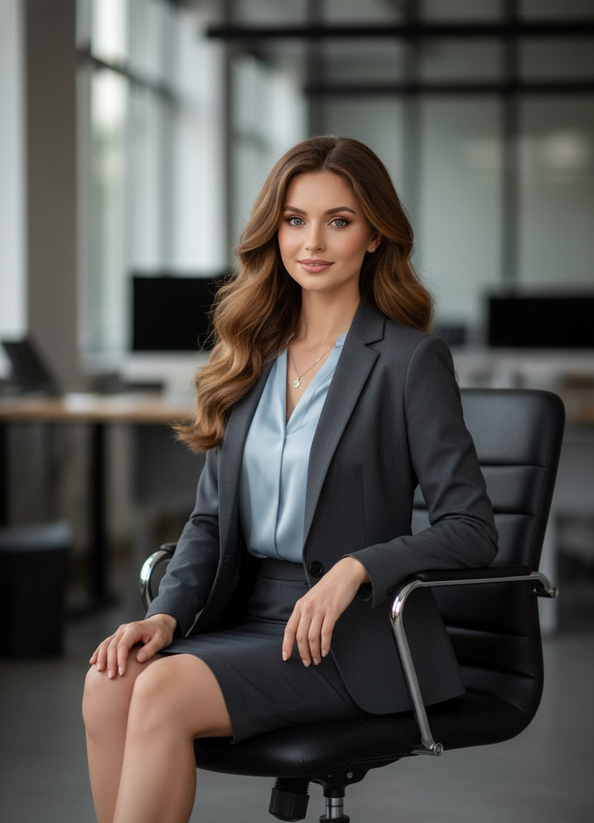 AI Headshot Pro — Seated Executive Portrait (Female)